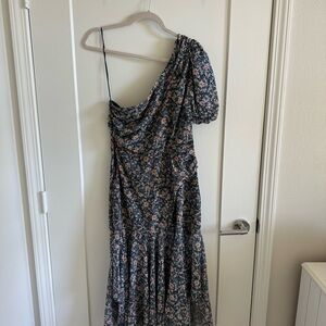 Floral One-Shoulder Dress